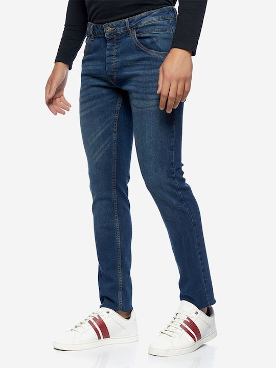 Herren Jeanshose Elastisch Slim Fit Blau