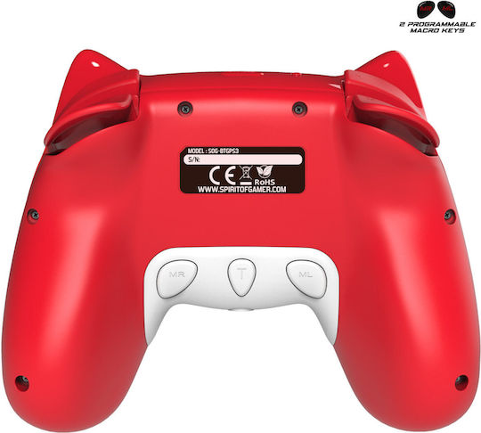 Spirit of Gamer MIA Ασύρματο Gamepad για Switch Κόκκινο