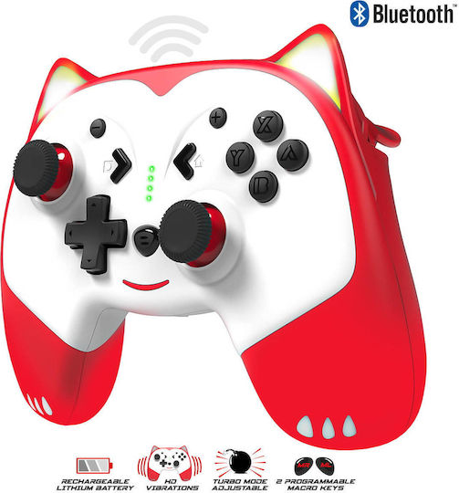 Spirit of Gamer MIA Ασύρματο Gamepad για Switch Κόκκινο