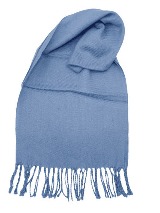 Scarf male/unisex (light blue,33X180,synthetic,one size)