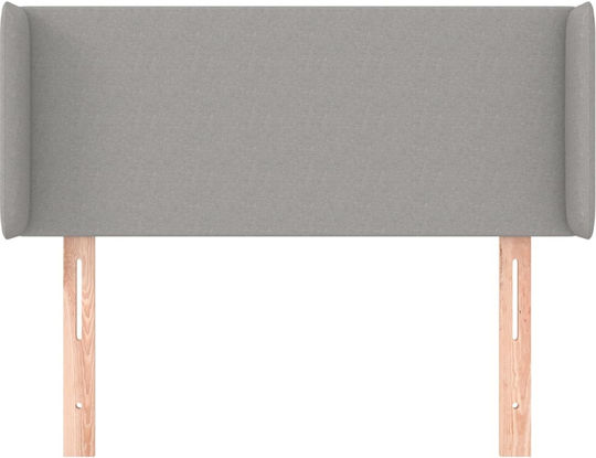 vidaXL Fabric Bed Headboard Light Gray 103x88cm
