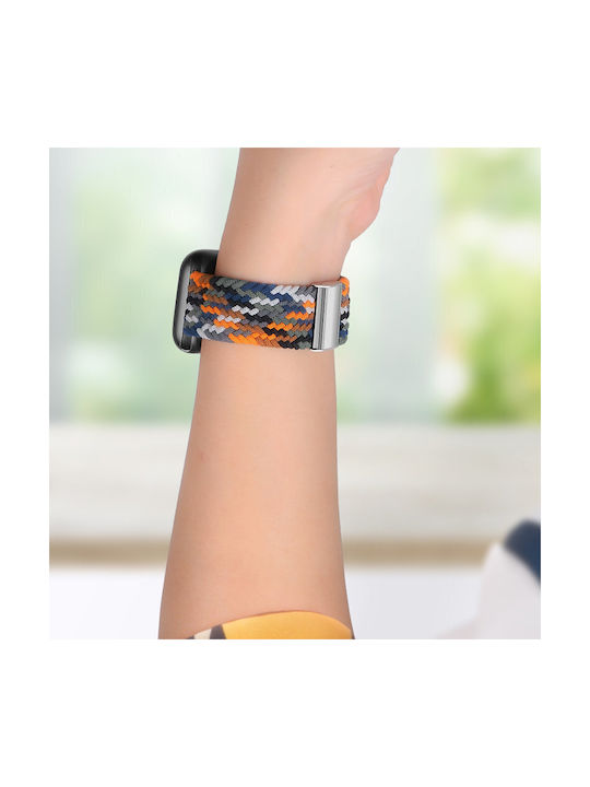 Hurtel Fabric Strap Fabric Braided Black White (Apple Watch 44/45/46mm/Ultra 49mm)