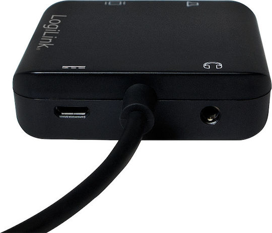 LogiLink Μετατροπέας HDMI male σε 3.5mm / HDMI / Toslink female 1τμχ CV0106