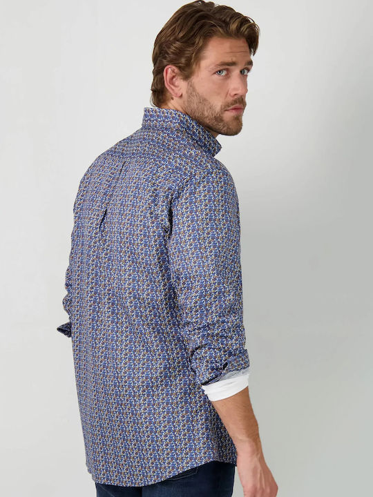 Fynch Hatton Shirt aus der Serie Dots - 1208 8200 8202 Blau