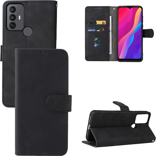 Skin Wallet Piele Negru (TCL 306 / 305 / 30 SE / 30E - TCL 306 / 305 / 30 SE / 30E)