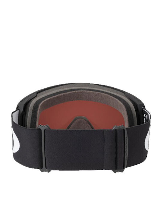Oakley Line Miner Mască de Schi și Snowboard pentru Adulți, Neagră, cu Lentilă Oglindă Gri