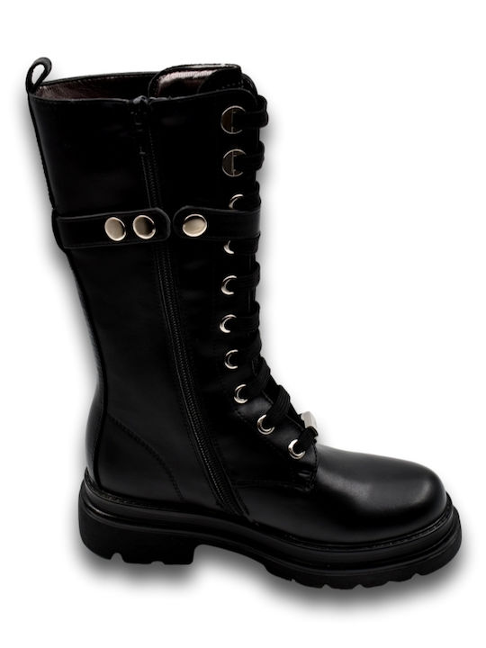 Asso Kids Boots with Lace Black