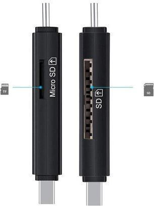 Card Reader USB 2.0 micro USB Type-C για SD