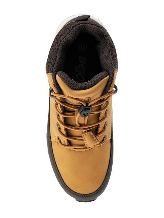 Kids Boots with Laces Brown