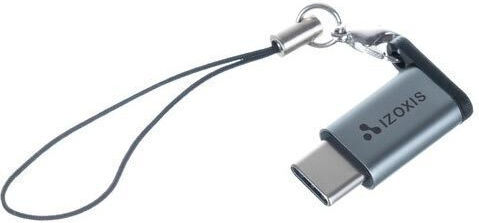 Izoxis Izoxis Конвертор USB-C Мъжки към Micro USB Женски Сребрист
