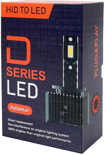 M-Tech Λάμπες Αυτοκινήτου D3S Canbus LED 6000K Ψυχρό Λευκό 12V 35W 2τμχ