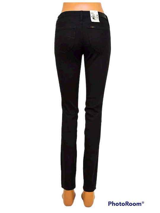 Lee Lynn Low Waist Women's Jean Trousers in Slim Fit Black