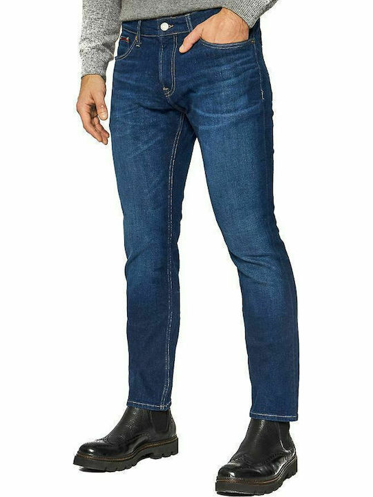 Scanton Men's Jeans Pants Elastic with Slim Fit Gray