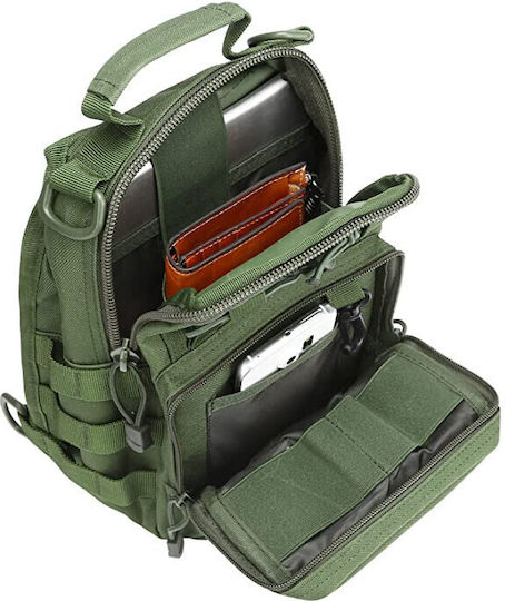 Mijo One Strap Военна Чантичка За рамо Olive 10лт