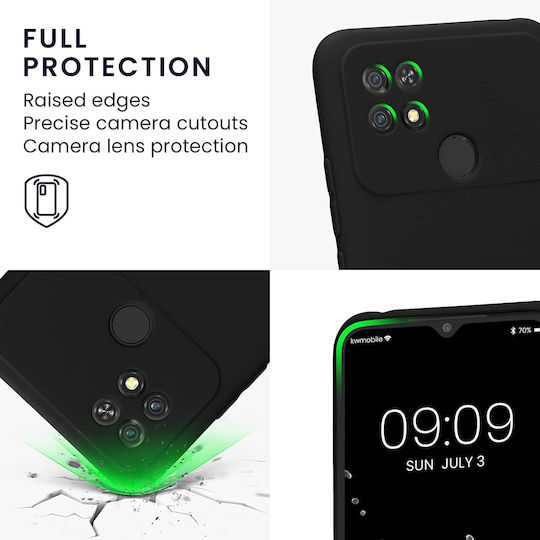 KWmobile Back Cover Silicone 1.3mm Black Matte (Poco C40)