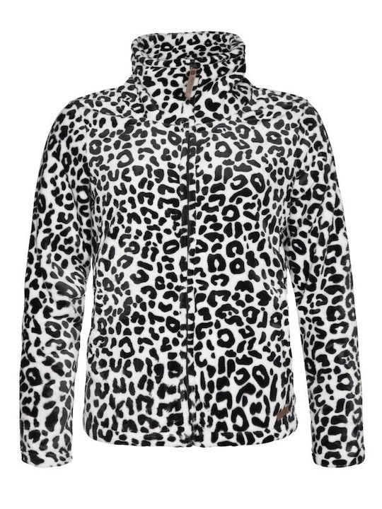 Fleece Damen Jacke in Weiß Farbe