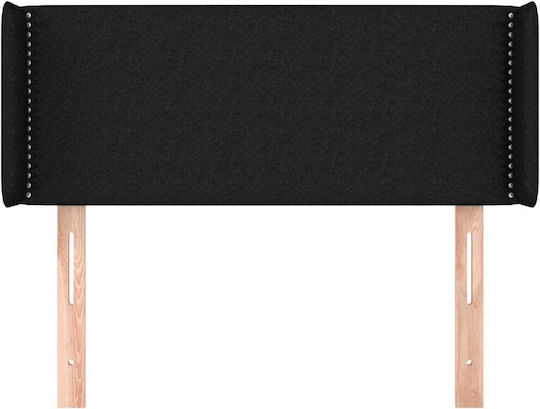 vidaXL Fabric Bed Headboard Black 103x88cm