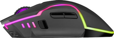 Defender GM-067 Drahtlos RGB Gaming Gaming Maus 3200 DPI Schwarz