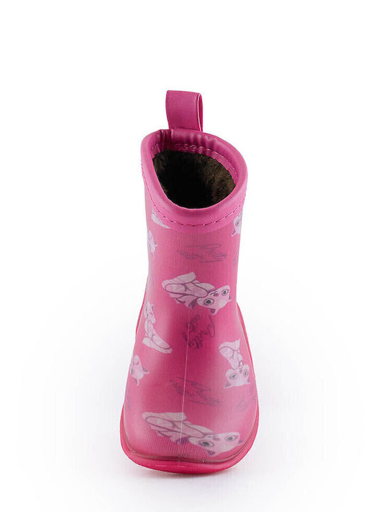 Kids Wellies with Internal Lining Fuchsia