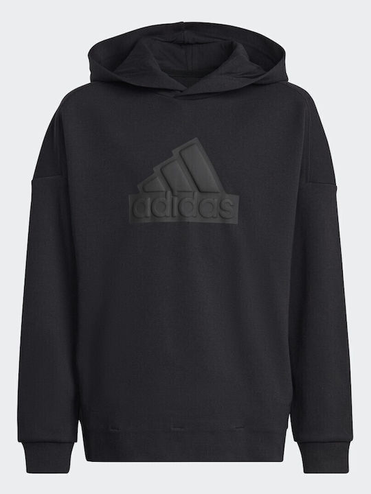 Παιδικό Φούτερ με Κουκούλα Μαύρο Future Icons Hooded
