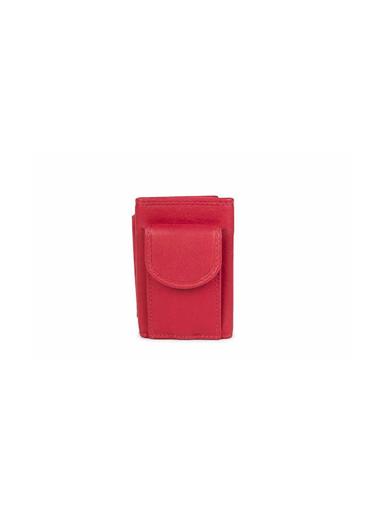 Fetiche Leather Small Leather Women's Wallet Red