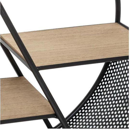 Βιβλιοθήκη Φυσικό - Μαύρο 50x18x55.50εκ. 166780 Βιβλιοθήκη Φυσικό - Μαύρο 50x18x55.50εκ. 166780
