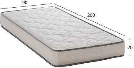HomeMarkt Dreamtopia Relief Einzel Orthopädisch Matratze Schaum Beidseitig 90x200x20cm