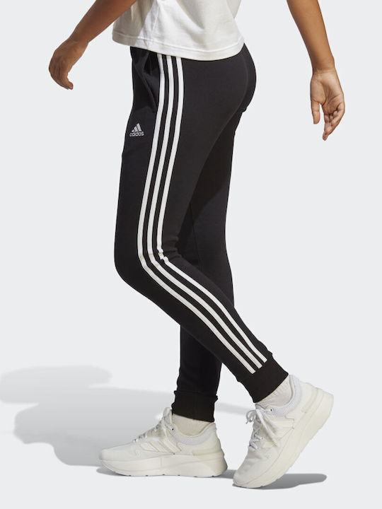 Essentials 3-Stripes Jogginghose Jogger Schwarz