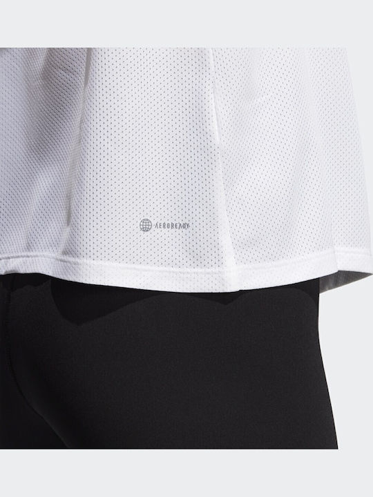 Hiit Aeroready Quickburn Γυναικεία Μπλούζα Αμάνικη Λευκή