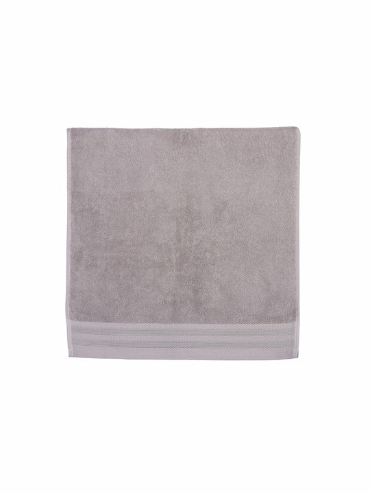 Nef-Nef Homeware Badehandtuch 80x160εκ. Grey Gewicht 550gr/m²