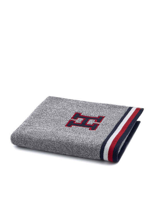 Tommy Hilfiger Bath Towel Teddy 70x140cm Grey Weight 500gr/m²