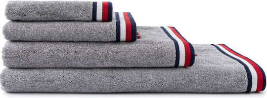 Tommy Hilfiger Bath Towel Teddy 70x140cm Grey Weight 500gr/m²