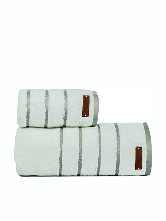 Makis Tselios Home Кърпа за лице Private 50x90см. White Тегло 600гр/кв.м