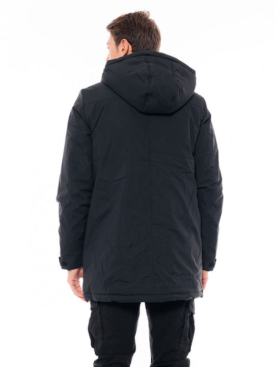 Splendid Men's Winter Parka Jacket Black