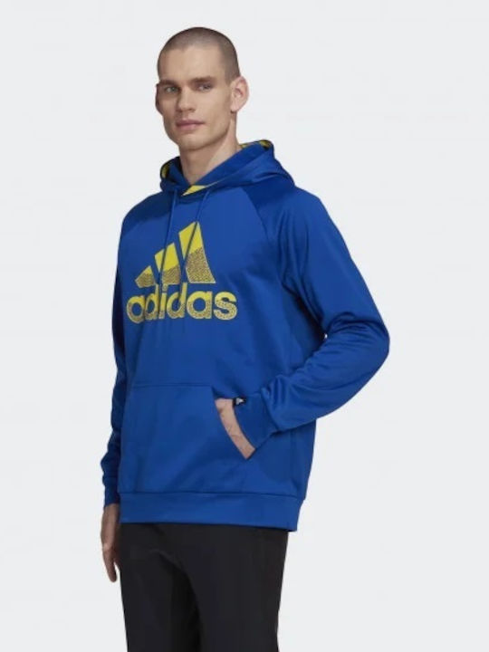 adidas Sport ID Badge of Sport Blue with Hood