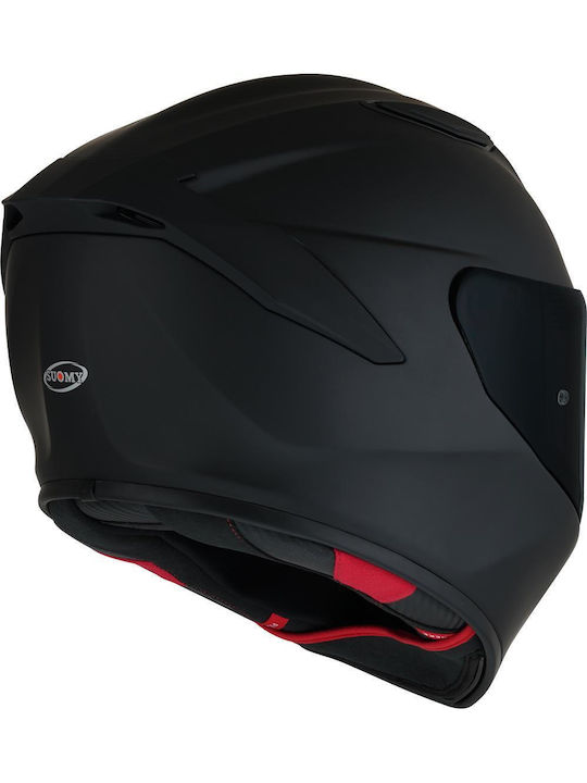 Suomy Track-1 Plain Black Matt Κράνος Μηχανής Full Face ECE 22.05 1350gr