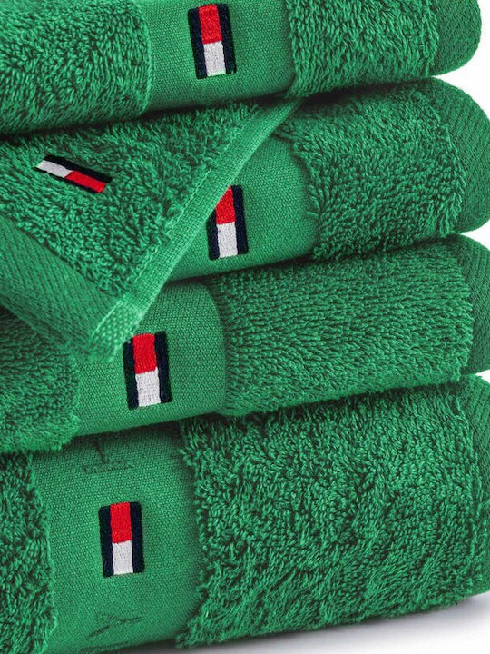 Tommy Hilfiger Πετσέτα Προσώπου Legend 50x100εκ. Verde Βάρους 540gr/m²