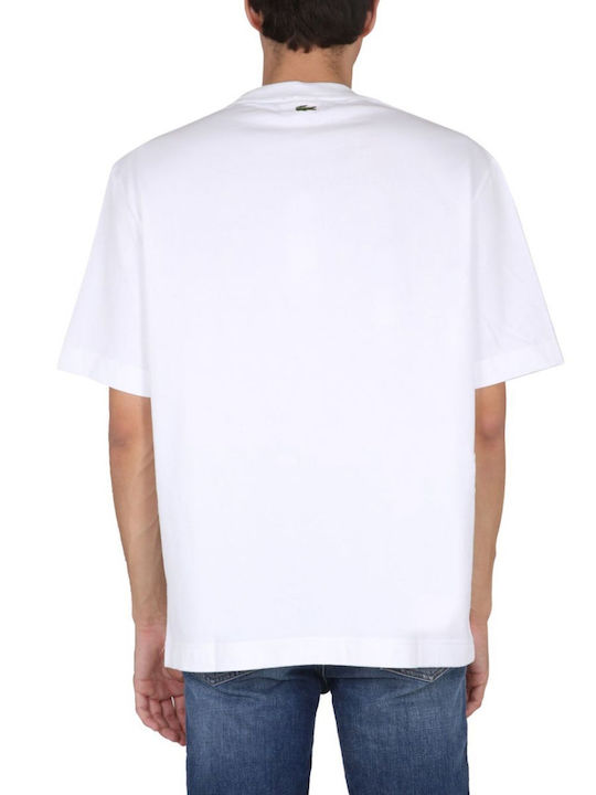 Lacoste Ανδρικό T-shirt Λευκό Μονόχρωμο