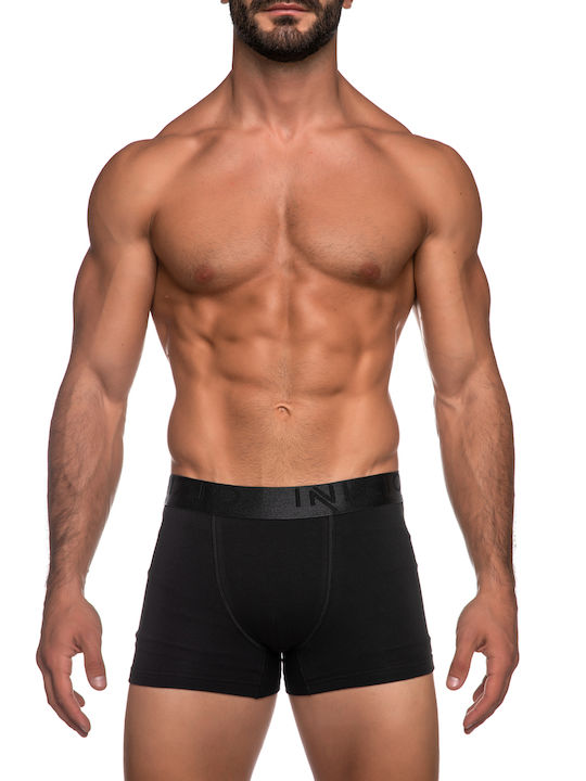 Inizio Men's Boxers Black 2Pack