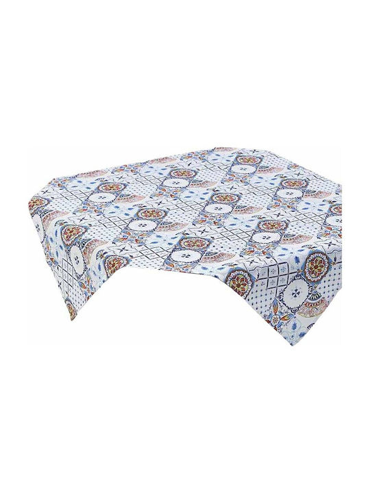 Click Cotton Checkered Tablecloth Blue 90x90cm