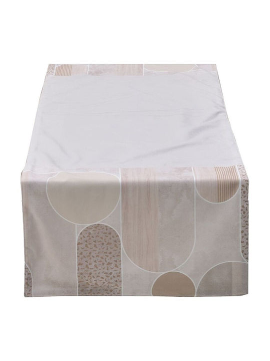 Inart Runner Set 2buc Beige Brown 40x140cm