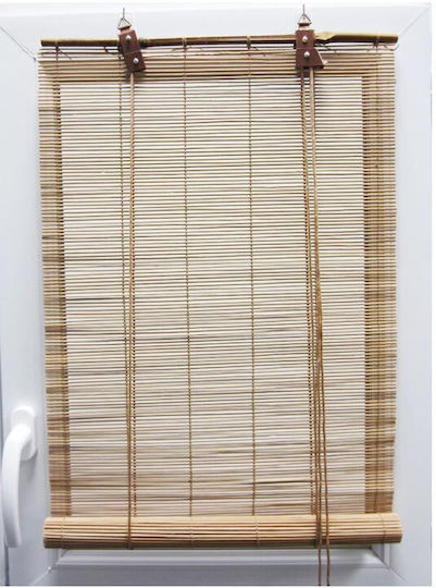 Beschattungsrollo Bamboo in Beige Farbe L60xH180cm Beschattungsrollo Bamboo in Beige Farbe L60xH180cm