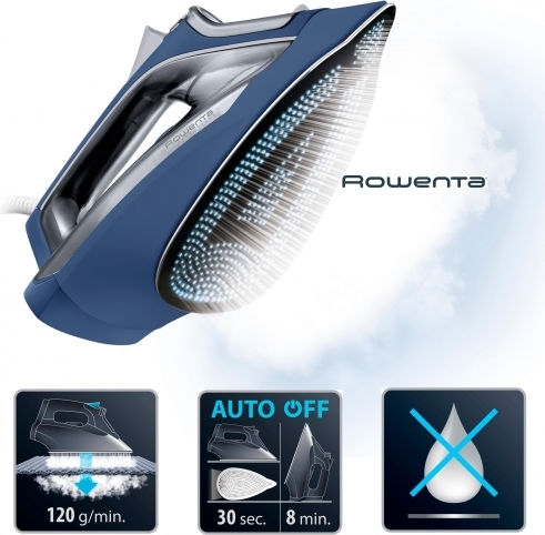 Rowenta Ютия с Пара 2600W с Постоянна Парна Струя 40л/мин