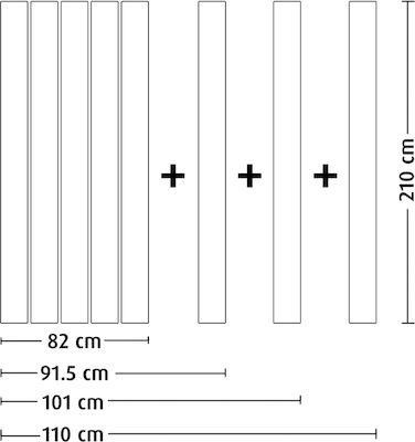 Πόρτα Εσωτερική Φυσαρμόνικα PVC Melody FDM014 82x210cm