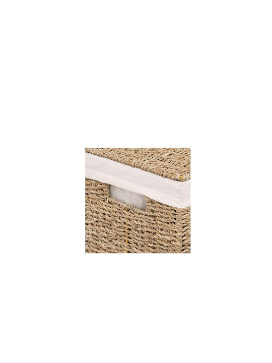 Aria Trade AT000982 Laundry Basket Wicker with Cap 38x22x55cm Brown