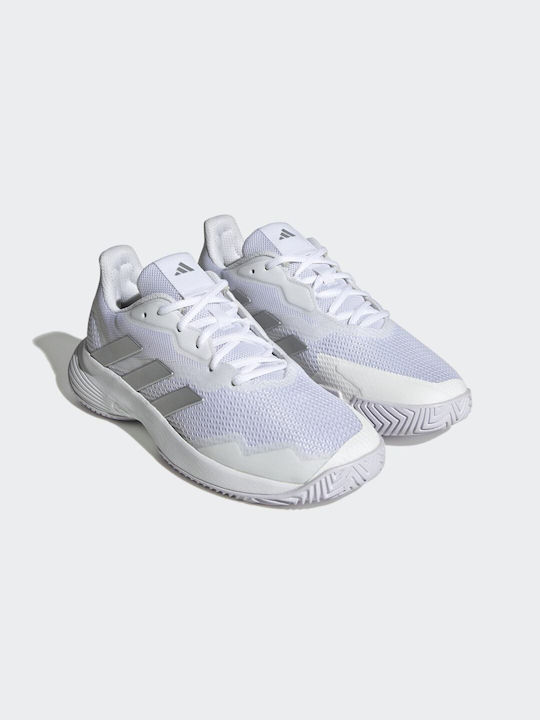 Adidas Courtjam Control Tennisschuhe Alle Gerichte Cloud White / Silver Metallic