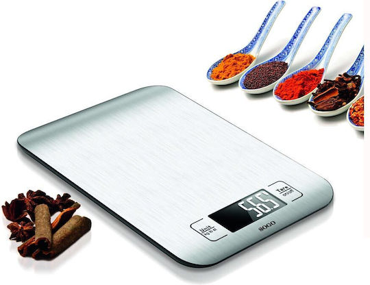 Sogo Ψηφιακή Ζυγαριά Κουζίνας έως 5kg Inox