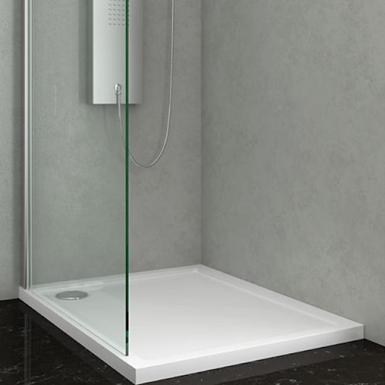 Karag Square Acrylic Shower White New Flat 2 90x90x5.5cm