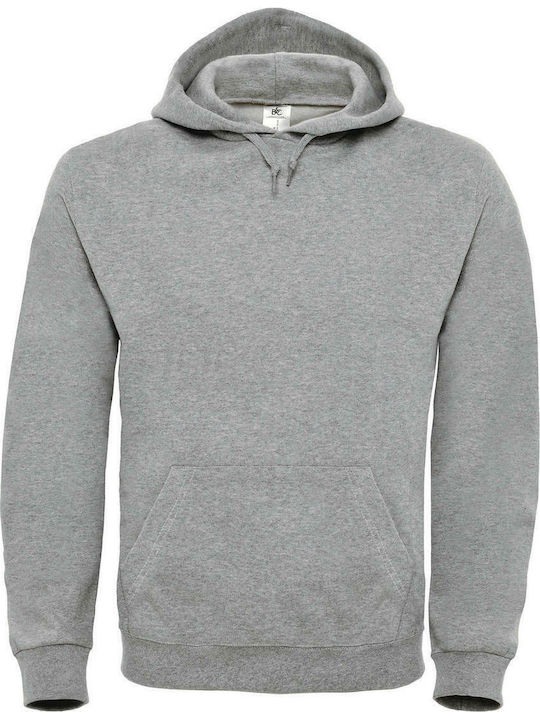 B&C ID.003 Men's Long Sleeve Promotional Sweatshirt Gray