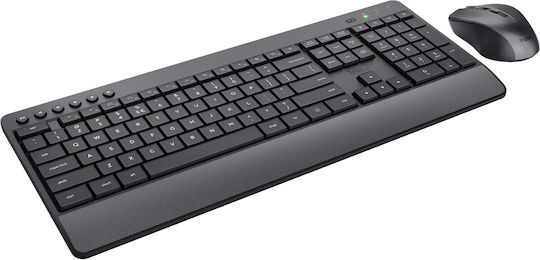 Trust Trezo Fără fir Set tastatură și mouse Engleză US